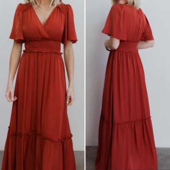 Baltic Born Dresses & Skirts - Baltic Born Jules Rust Red Maxi Dress Sz XL NWT